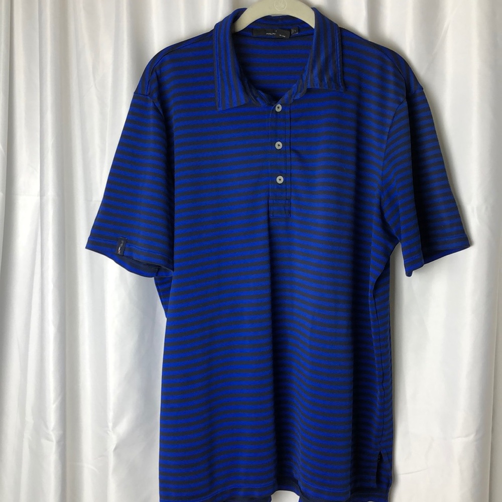 Ralph Lauren polo RLX Blue black stripe large